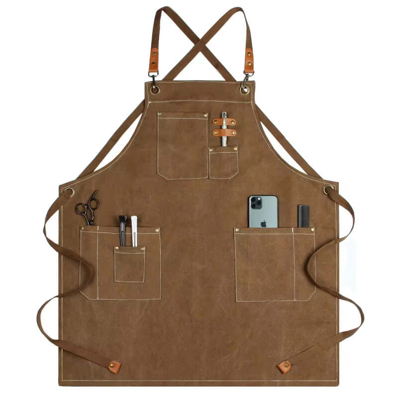 Tablier Cuisine Homme "Ici Le Chef C'est Moi" - 100% Coton Bio - La French Touch